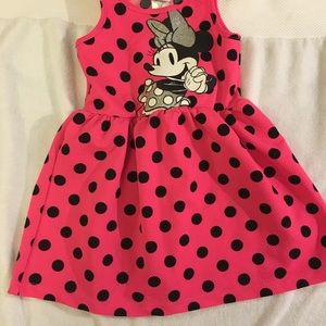 Disney pink polka dot dress